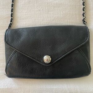 Aimee Kestenberg Black Leather Crossbody Purse